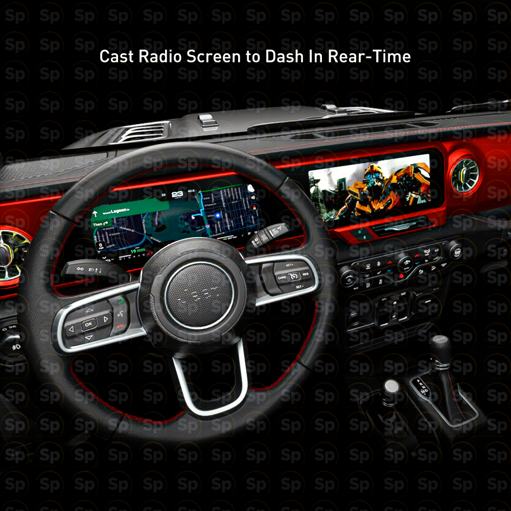 Pantalla Dashboard Digital Carobotor JEEP WRANGLER JL-JT 4XE LHD 2018-2023/ 2025 (NARANJA)