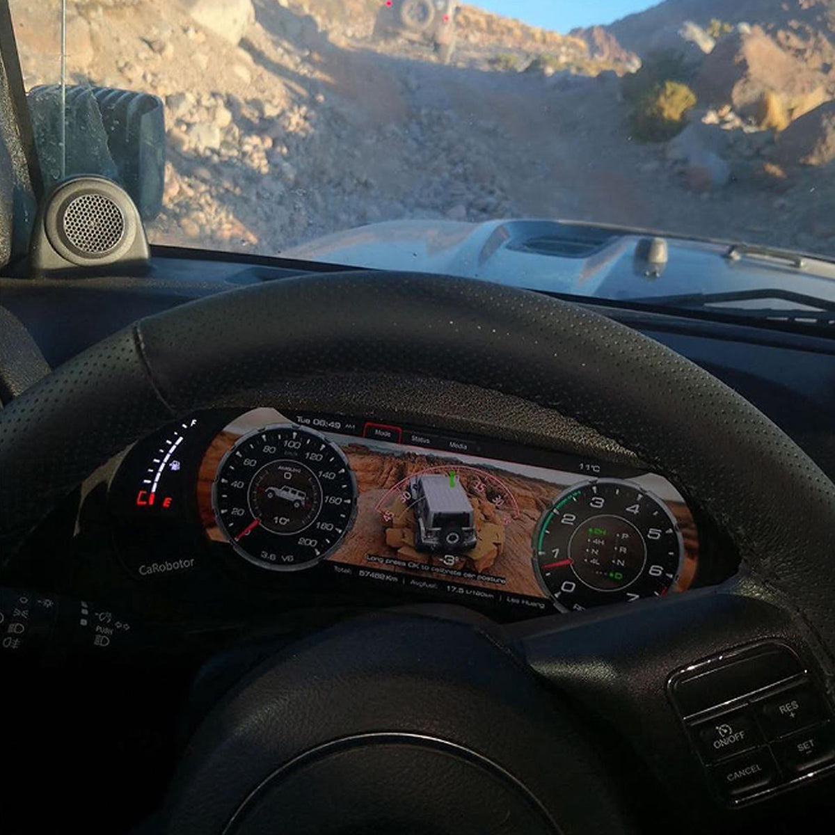 PANTALLA MULTIMEDIA TABLERO CAROBOTR PARA JEEP WRANGLER JK 2007 - 2017