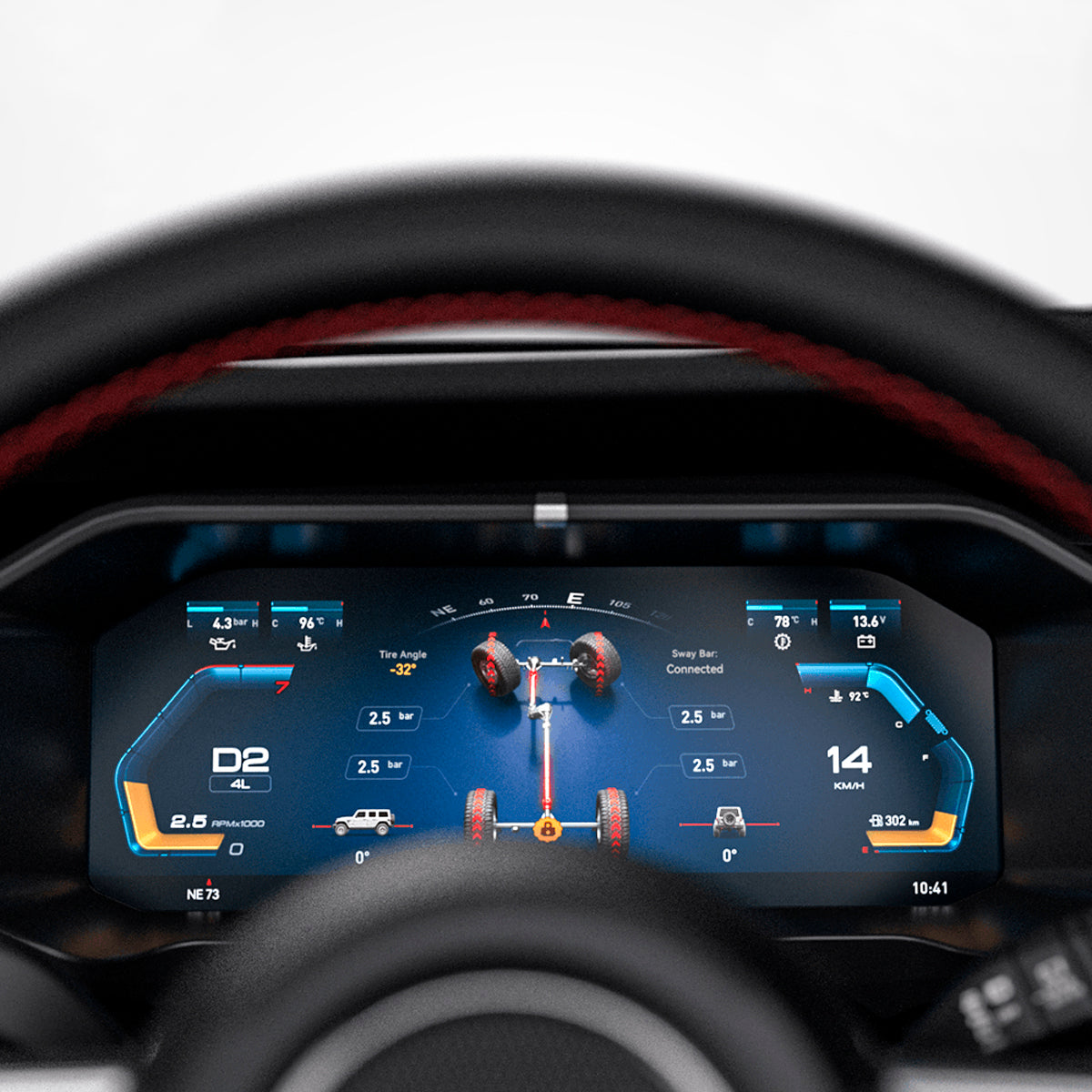 DIGITAL DASHBOARD CAROBOTOR J-PLUS PARA JEEP WRANGLER JL / GLADIADOR JT 2018 - 2023