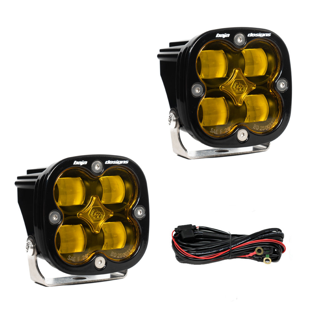 Par Faros Auxiliares LED Baja Designs Squadron SAE Ámbar Offroad Universal