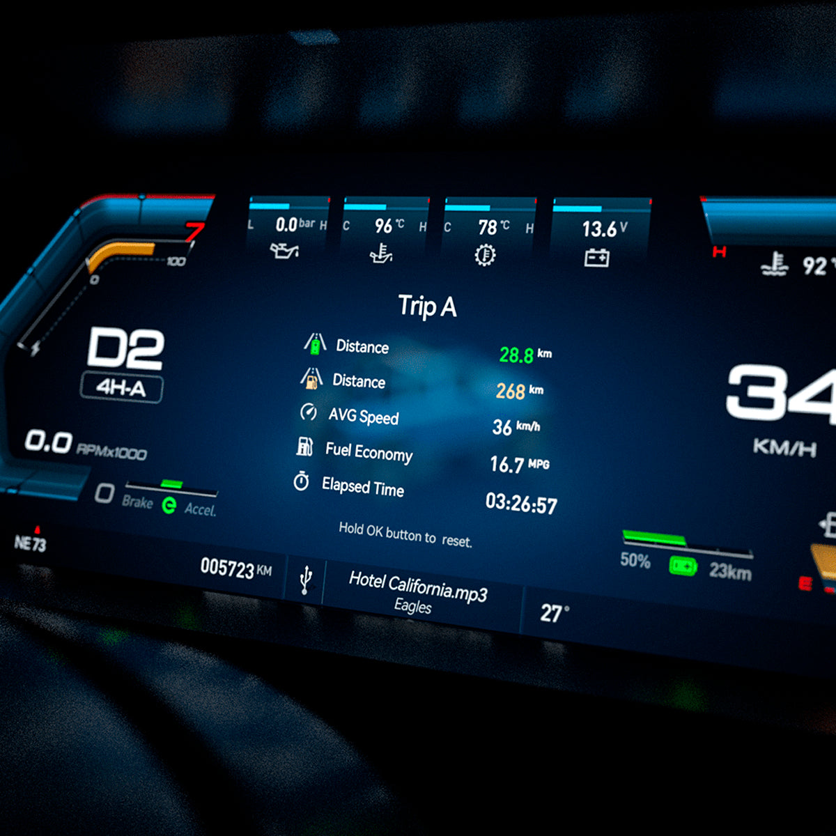 DIGITAL DASHBOARD CAROBOTOR J-PLUS PARA JEEP WRANGLER JL / GLADIADOR JT 2018 - 2023