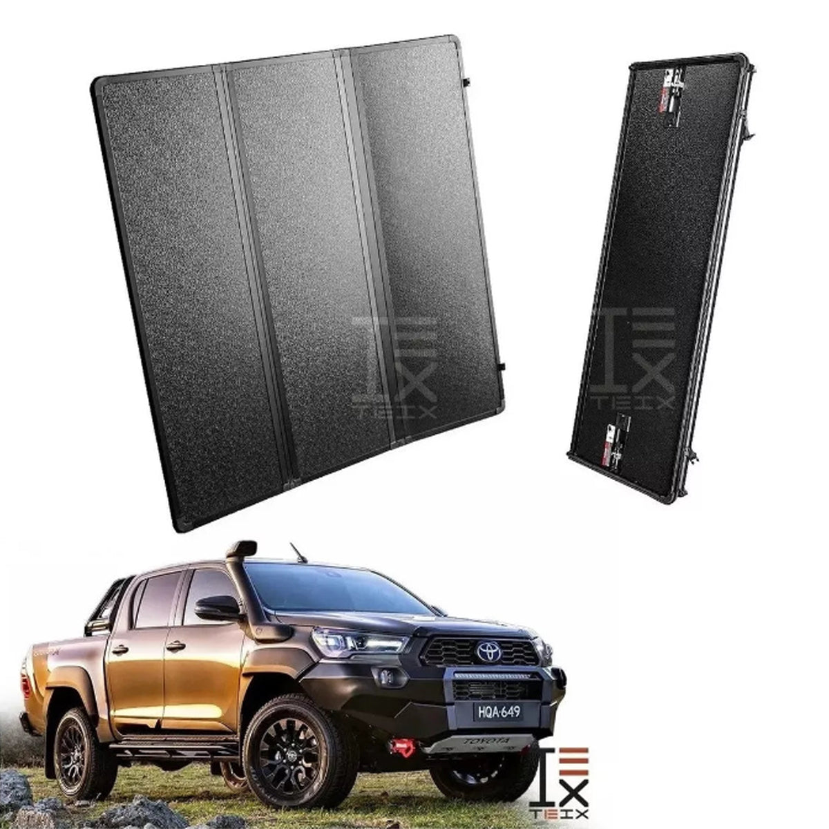 TAPA RÍGIDA HARD 3 FOLD COVER PARA TOYOTA HILUX 2016-2022
