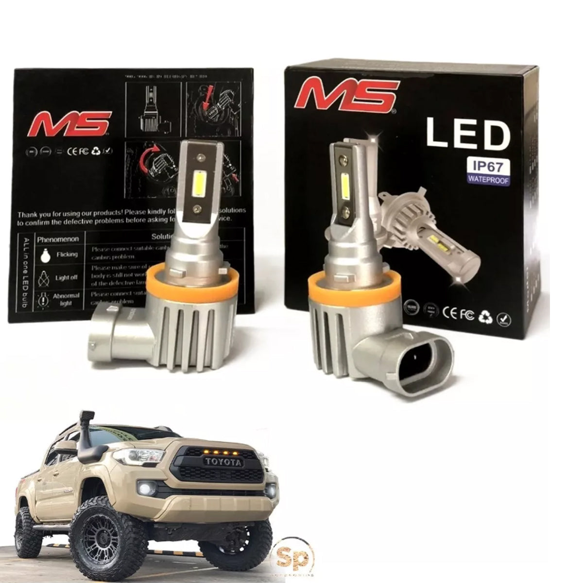 BULBOS MS LED PRINCIPAL Y ALTA PARA TOYOTA TACOMA 2005 - 2011