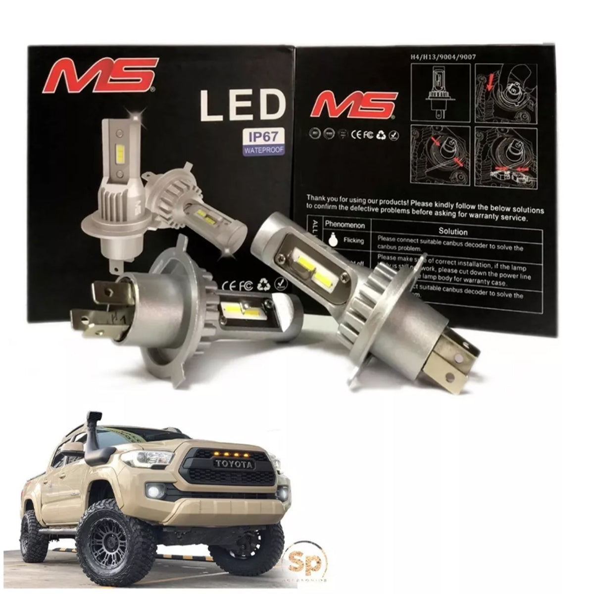 BULBOS MS LED PRINCIPAL Y ALTA PARA TOYOTA TACOMA 2005 - 2011