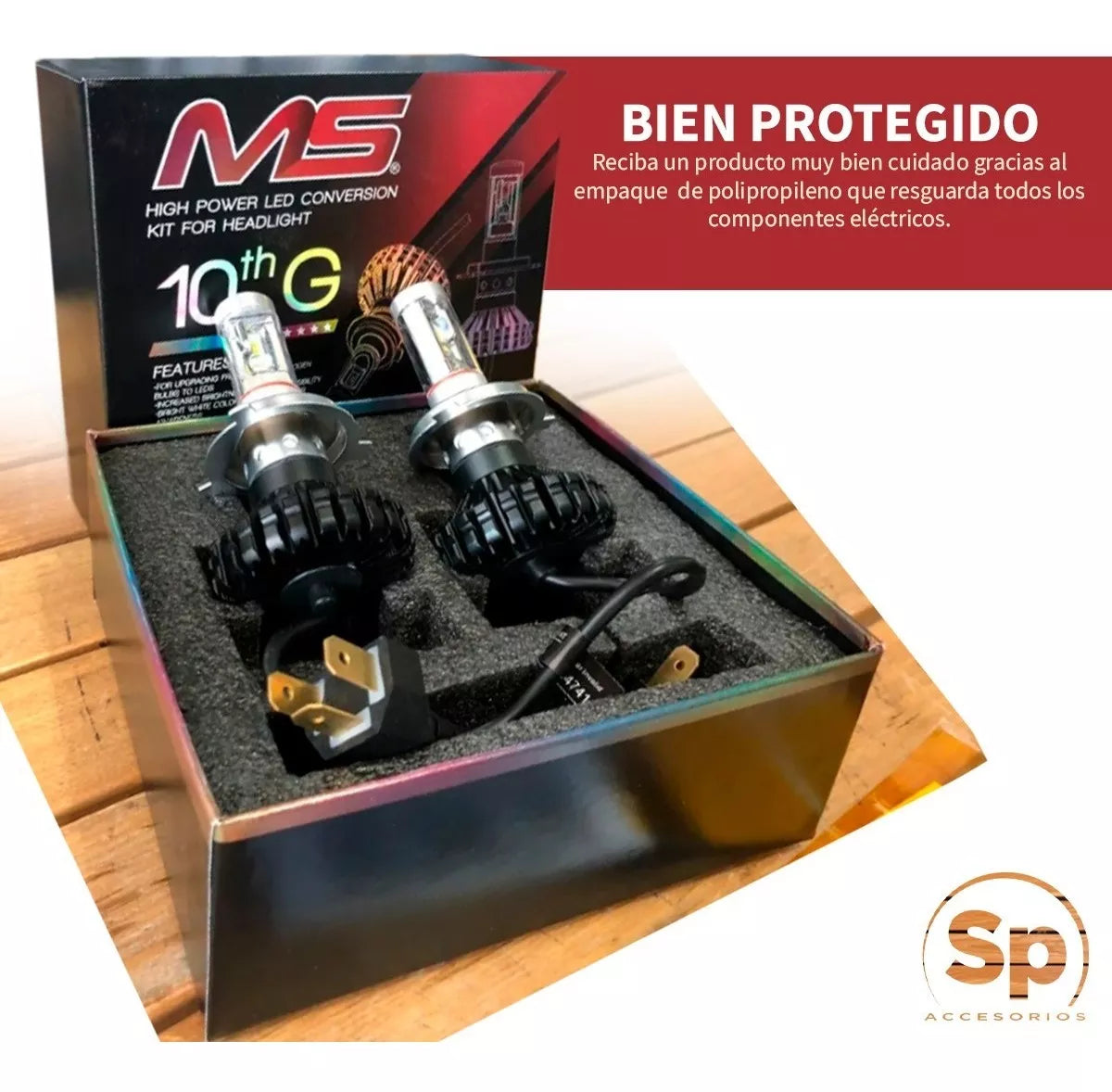 PAR BULBOS MS LED PRINCIPAL / NIEBLA PARA TOYOTA TACOMA 2016 - 2023