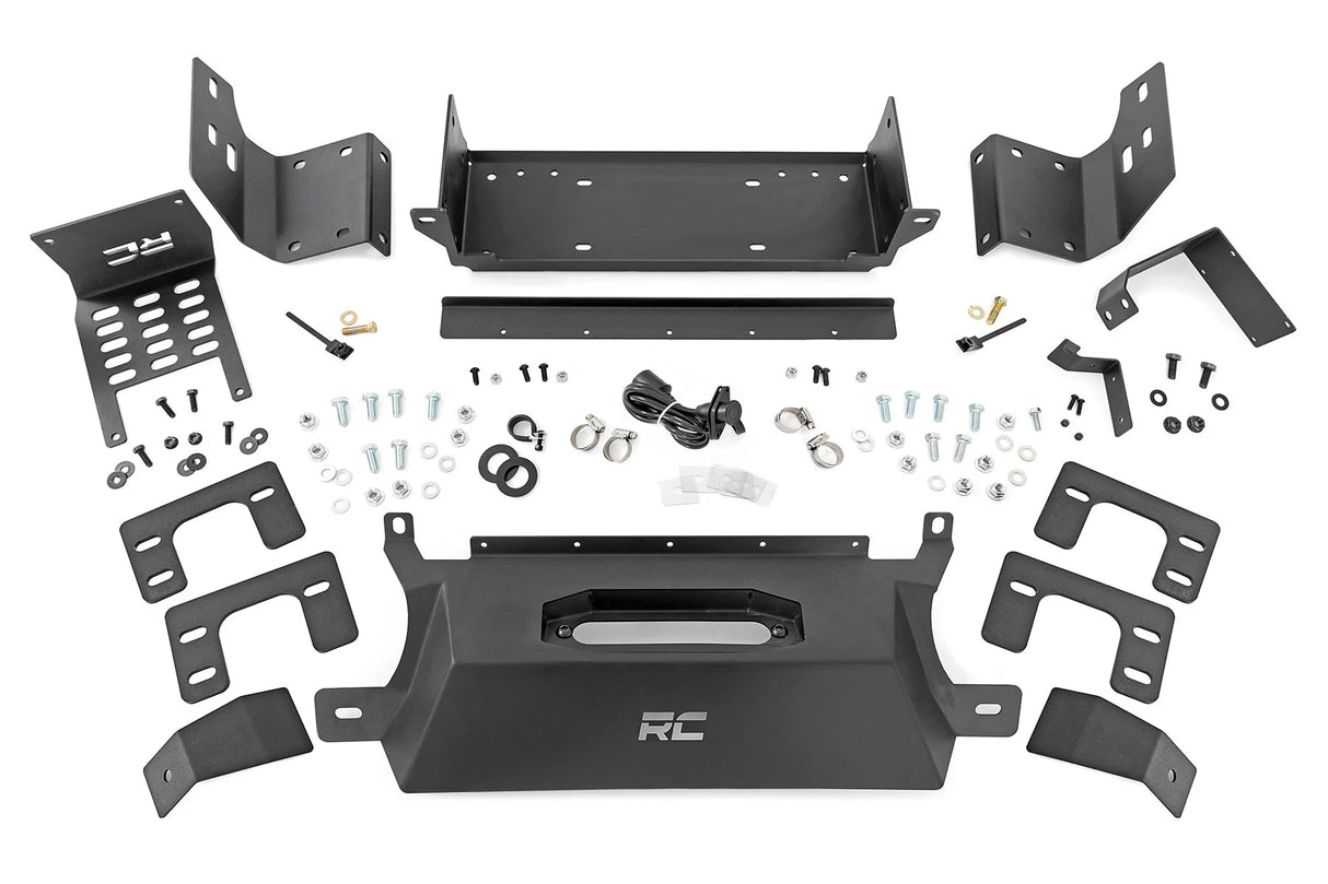PLACA MONTAJE WINCH ROUGH COUNTRY FORD BRONCO 2021 A 2022