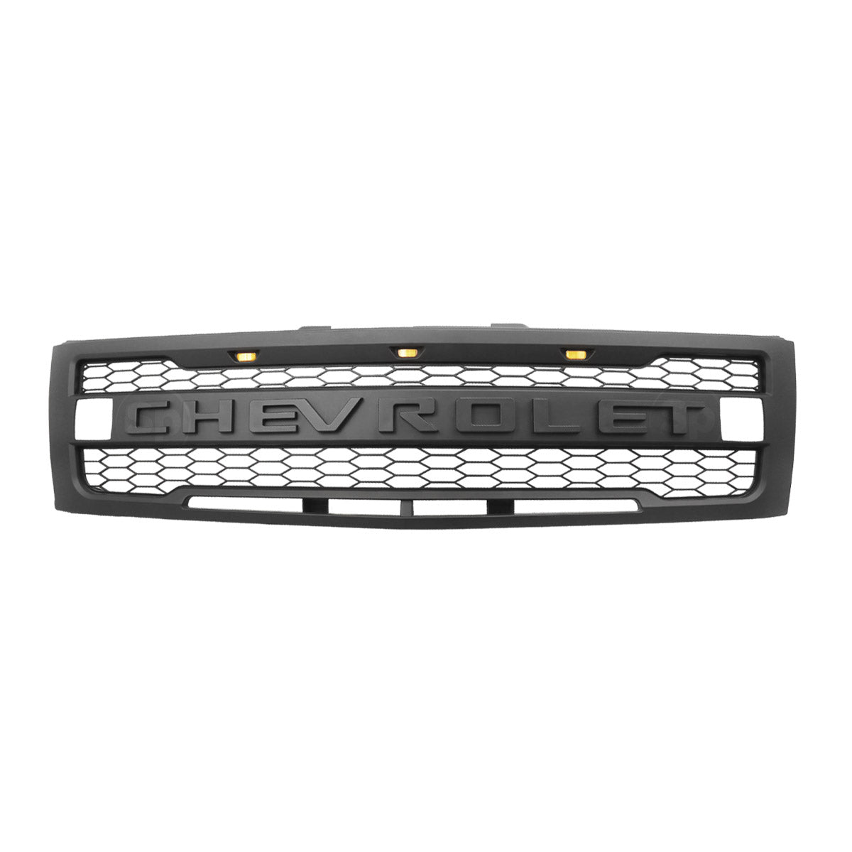 PARRILLA FRONTAL PARA CHEVROLET SILVERADO CON LED 2007 A 2013
