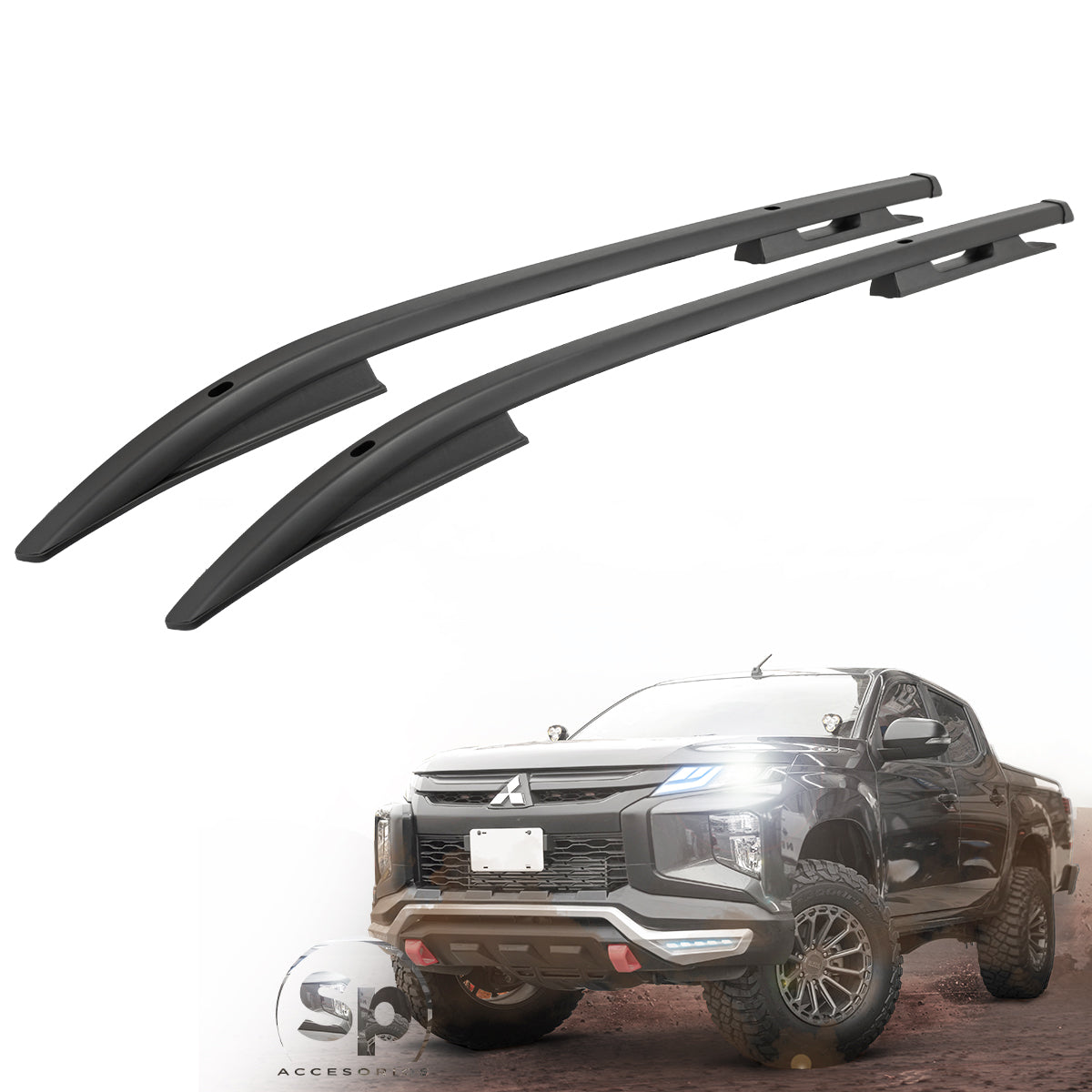 BARRAS DE TECHO PORTAEQUIPAJE PARA MITSUBISHI L200 2016 - 2022 TIPO OEM