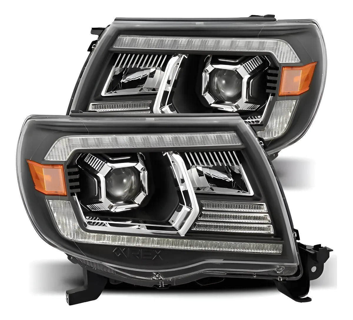 Faros Tacoma 2005-2011 Alpharex Negro Con Led Drl