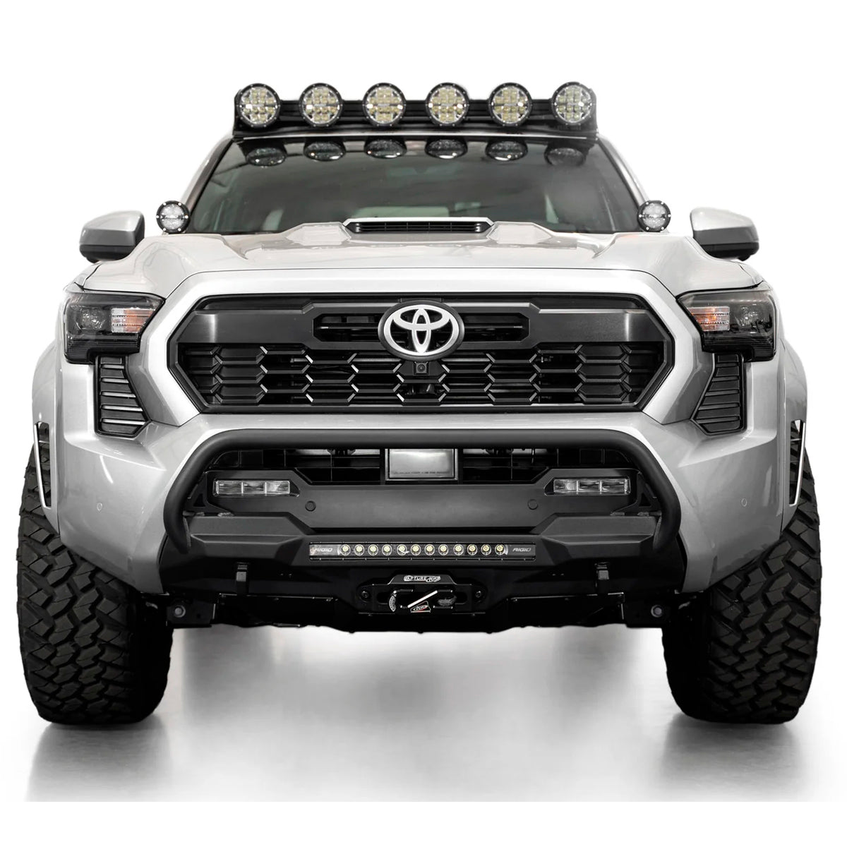 DEFENSA DELANTERA MONTAJE CENTRAL PARA WINCH PARA TOYOTA TACOMA 2024+