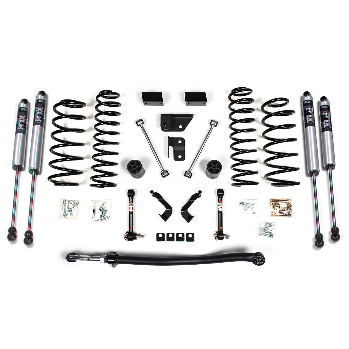 SUSPENSIÓN BDS LIFT KIT 3" CON SISTEMA FOX SCHOCKS 2.0 PARA JEEP WRANGLER JL 2 PUERTAS