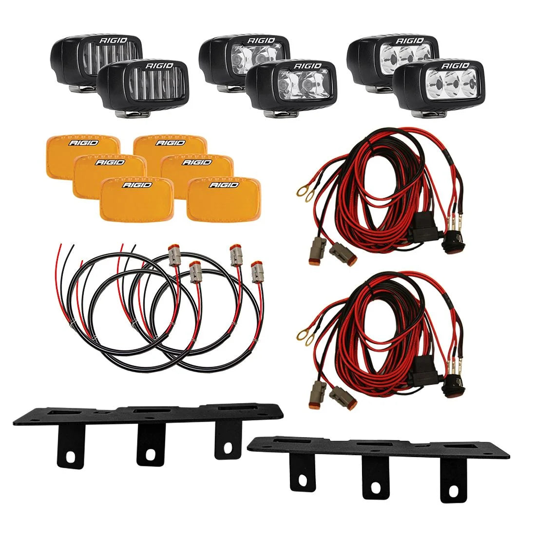 KIT DE LUCES ANTINIEBLA TRIPLES DE RIGID PARA FORD BRONCO 2021 - 2023