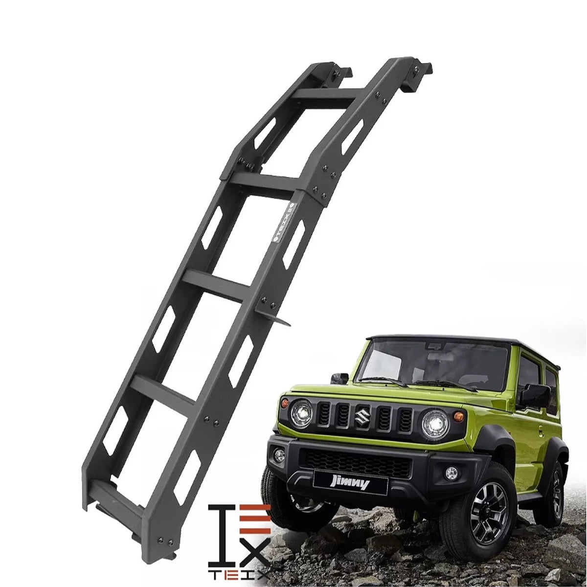 ESCALERA PUERTA TRASERA REFORZADA OFF ROAD 4X4 PARA SUZUKI JIMNY 2019 - 2023