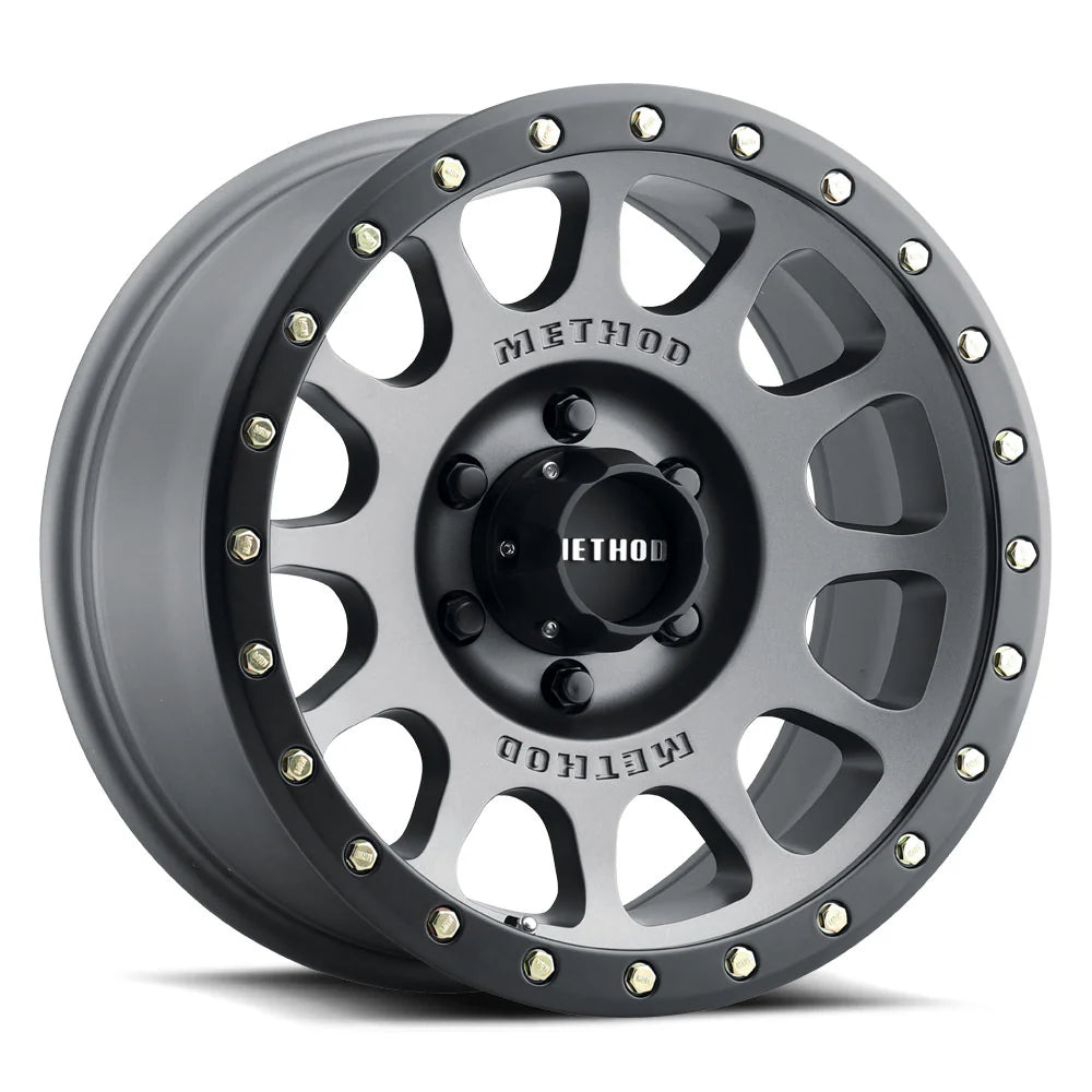 RINES METHOD 18X9 6X5.5 CB108 MR305 NV TITANIUM - MATTE BLACK LIP