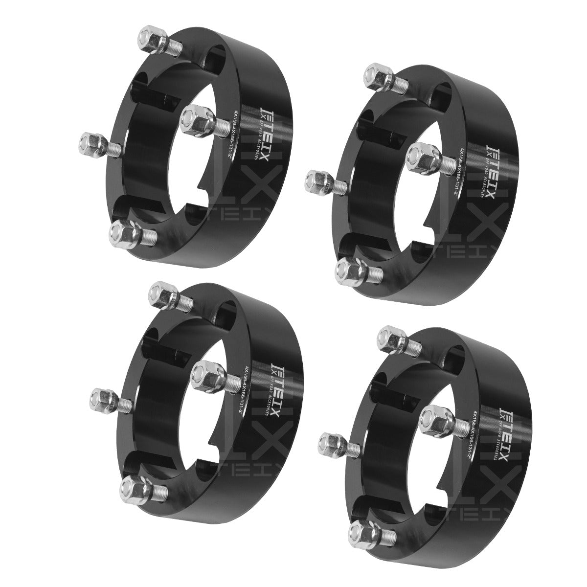 KIT ESPACIADORES 2" PARA POLARIS RZR 4X156 LLANTA CB131MM 12X1.5