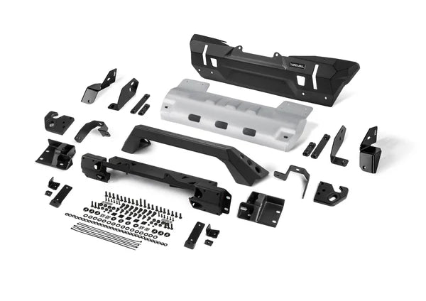 DEFENSA DELANTERA RIVAL DE ALUMINIO STUBBY BUMPER JEEP WRANGLER JL 2018-2024 JK 2007- 2018 GLADIATOR 2020-2024