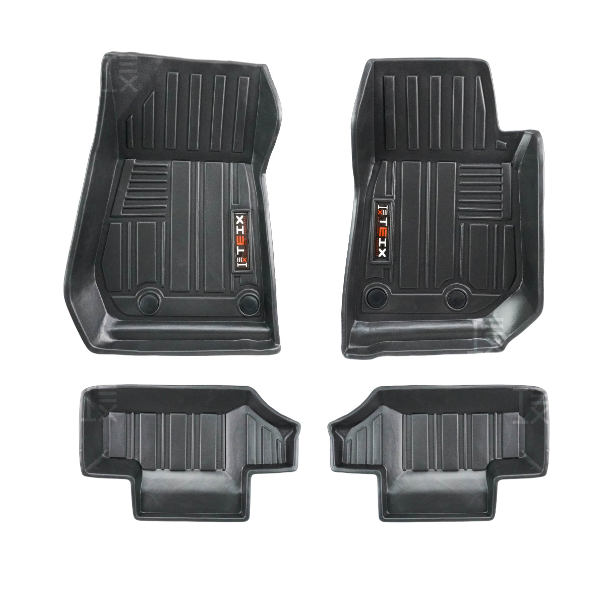 TAPETES USO RUDO DELANTEROS Y TRASEROS PARA JEEP WRANGLER JK 2 PUERTAS