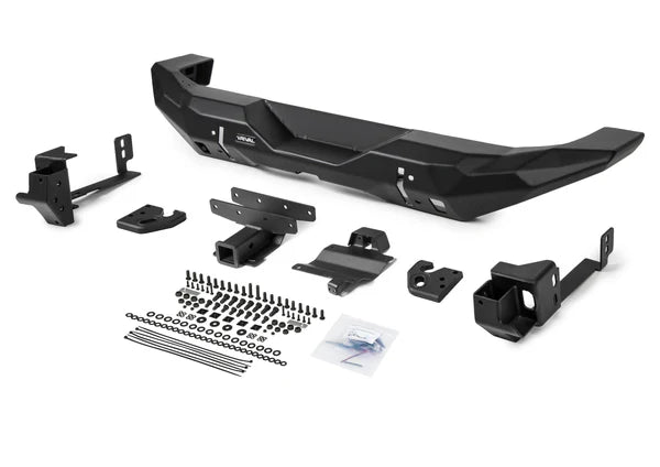 DEFENSA TRASERA RIVAL DE ALUMINIO DE ANCHO COMPLETO JEEP WRANGLER JL 2018-2024