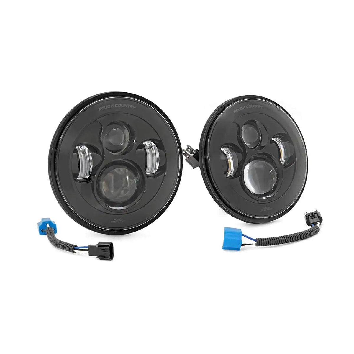 PAR DE FAROS DE 7 PULGADAS PARA JEEP WRANGLER JK (07-18) Y WRANGLER TJ (97-06)