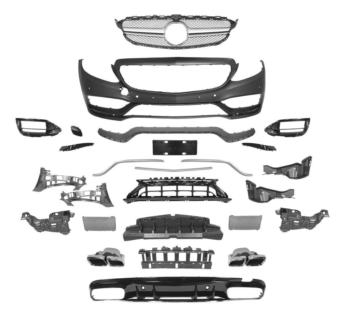 Body Kit Estético Tipo C Class-a C63 De Conversión Amg 2021+