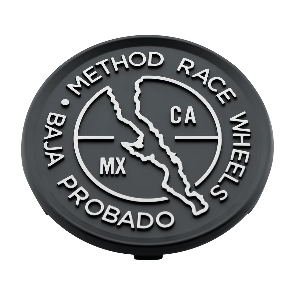 TAPA DE RIN METHOD LOGO 107MM NEGRO