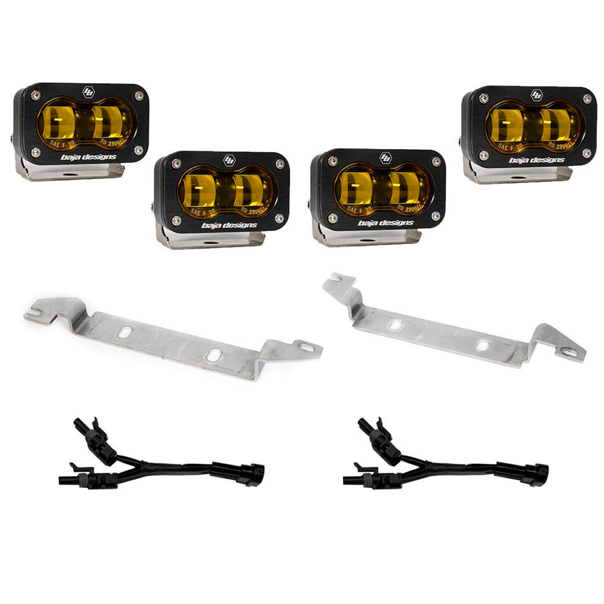 KIT DE REEMPLAZO DE LUCES ANTINIEBLA S2 BAJA DESIGN SAE OEM PARA TOYOTA TACOMA 2024+ - ÁMBAR