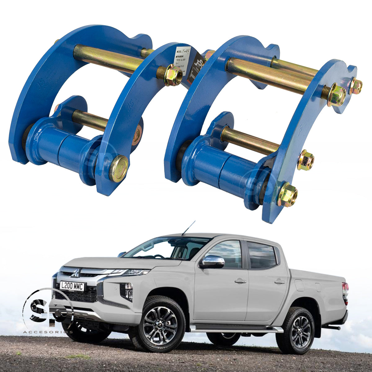 COLUMPIOS SUSPENSIÓN SUAVIDAD PARA MITSUBISHI L200 2016-2023 TRASERO