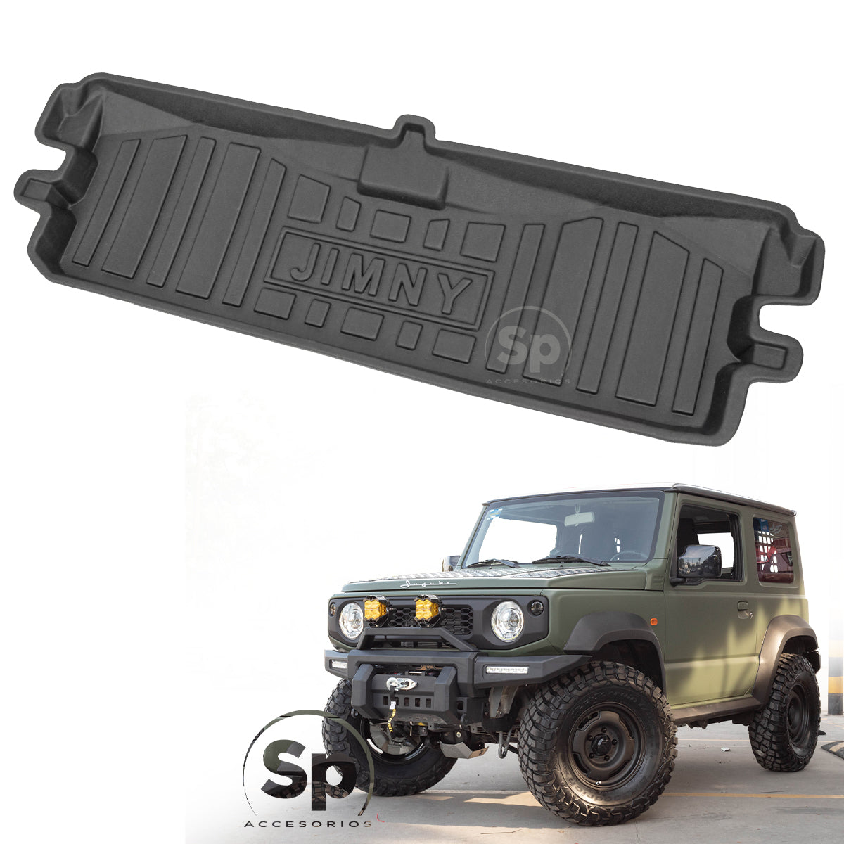 TAPETE DE CAJUELA USO RUDO TIPO CHAROLA PARA SUZUKI JIMNY 2020 - 2023