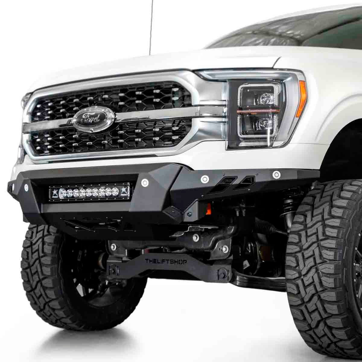 DEFENSA DELANTERA BLACK LABEL PARA FORD F-150 2021 - 2023