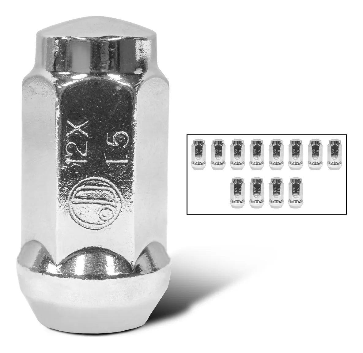 Birlos Tuercas 12x1.5 Cromadas 12pz