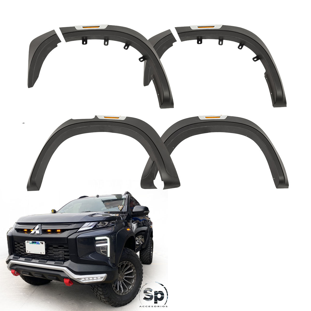 CANTONERAS NUEVAS CON LED PARA MITSUBISHI TRITON L200 2019-2023