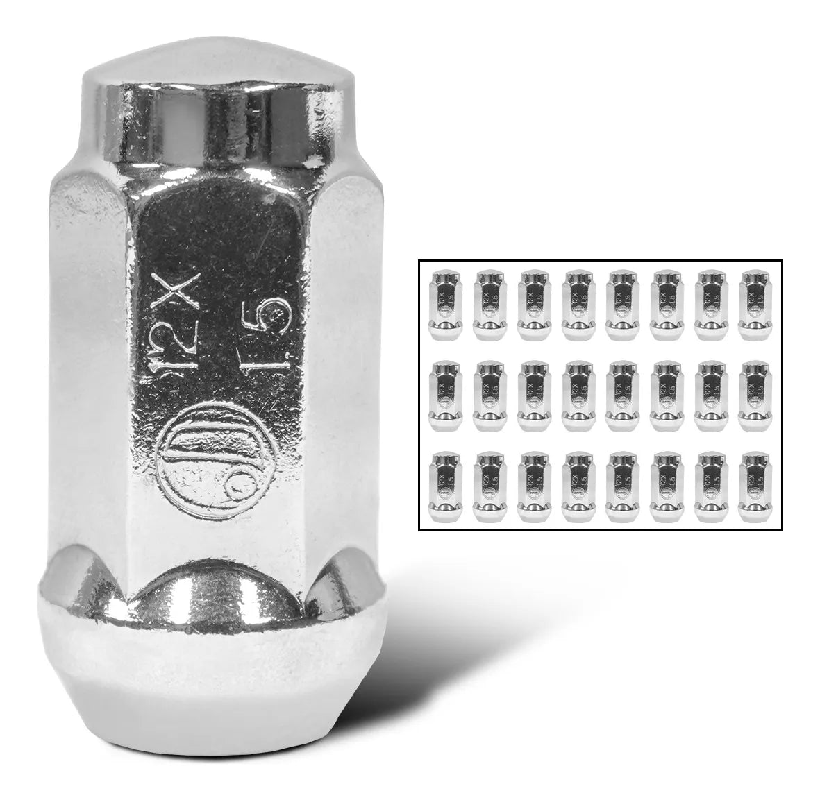 Birlos Tuercas 12x1.5 Cromadas 24pz