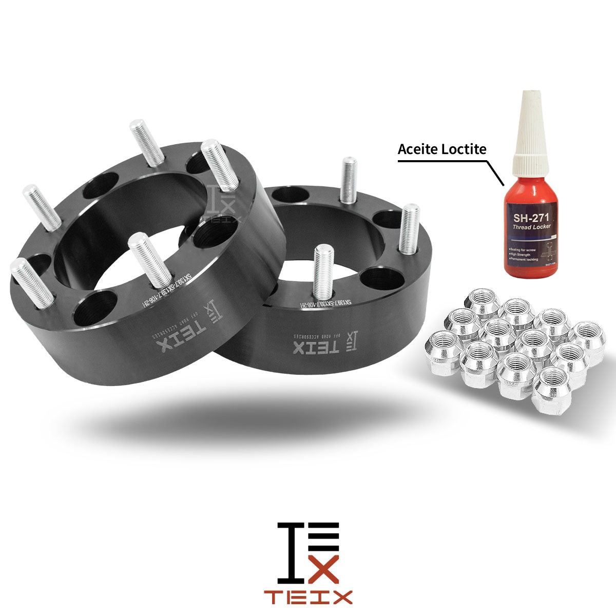 KIT ESPACIADORES 2" 5X139.7 LLANTA CB108 12X1.25