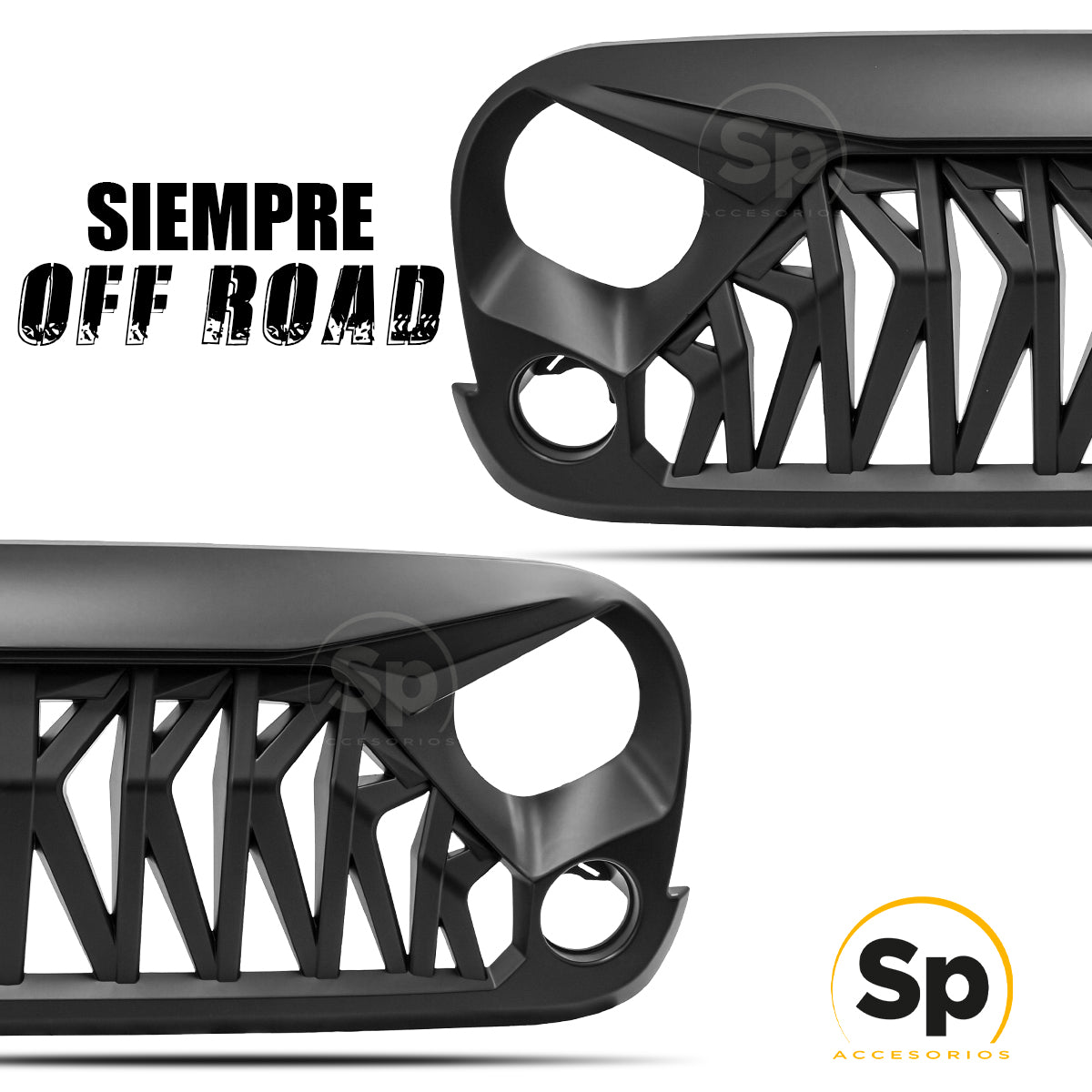 PARRILLA ANGRY SHARK PARA JEEP WRANGLER JK 2007 - 2017