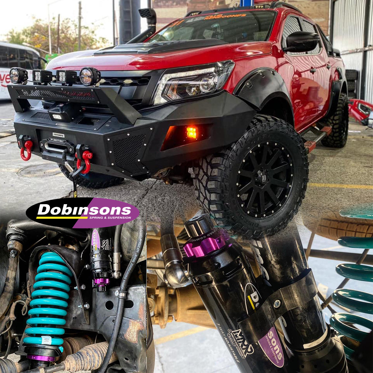 SUSPENSION DOBINSONS MRA LIFT KIT 2" PARA NISSAN NP300 FRONTIER DIESEL