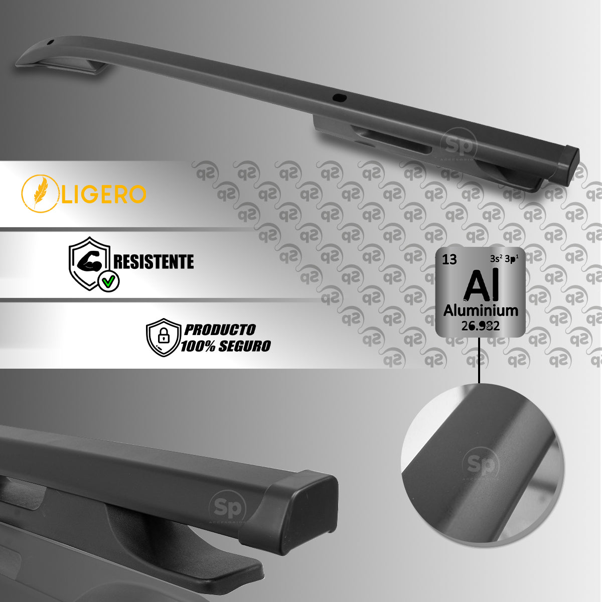 BARRAS DE TECHO PORTAEQUIPAJE PARA MITSUBISHI L200 2016 - 2022 TIPO OEM