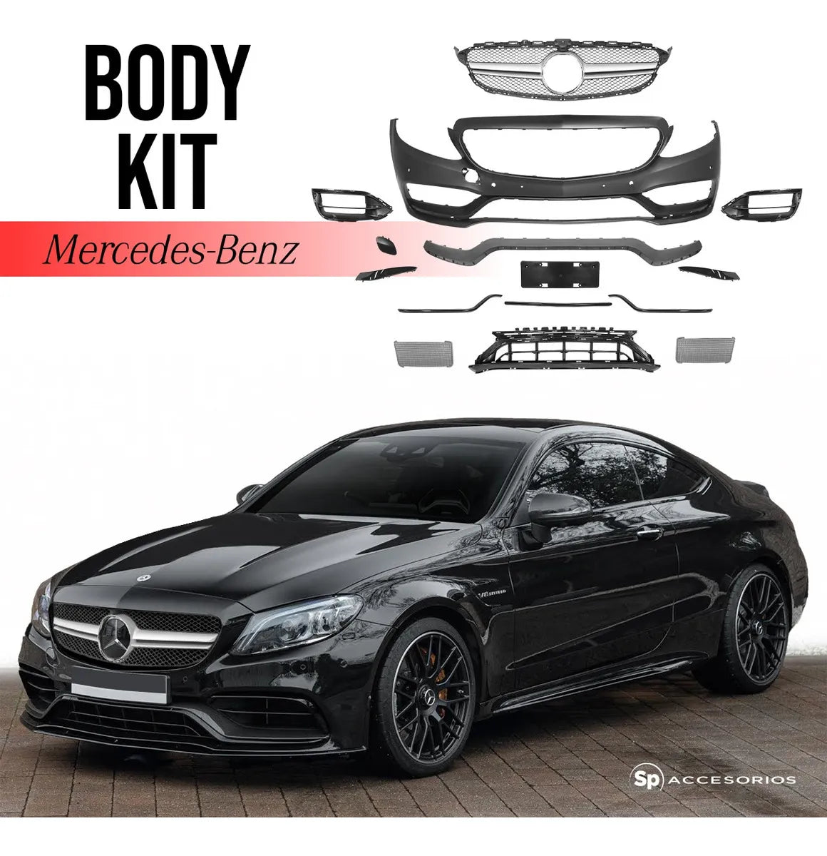 Kit Conversión Estilo C63 Amg Mercedes Coupé W205