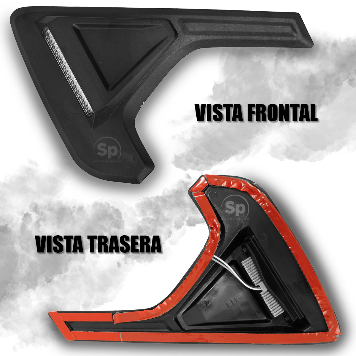 LUZ LED CANTONERA TOMA DE AIRE PARA JEEP WRANGLER JL 2018 - 2024 Y JEEP GLADIATOR 2019 - 2024