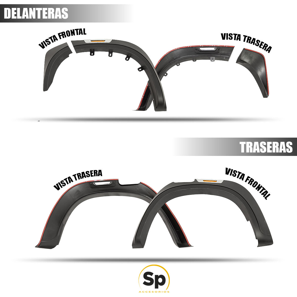 CANTONERAS ABS CON REFLECTOR PARA MITSUBISHI L200 2020 - 2023+