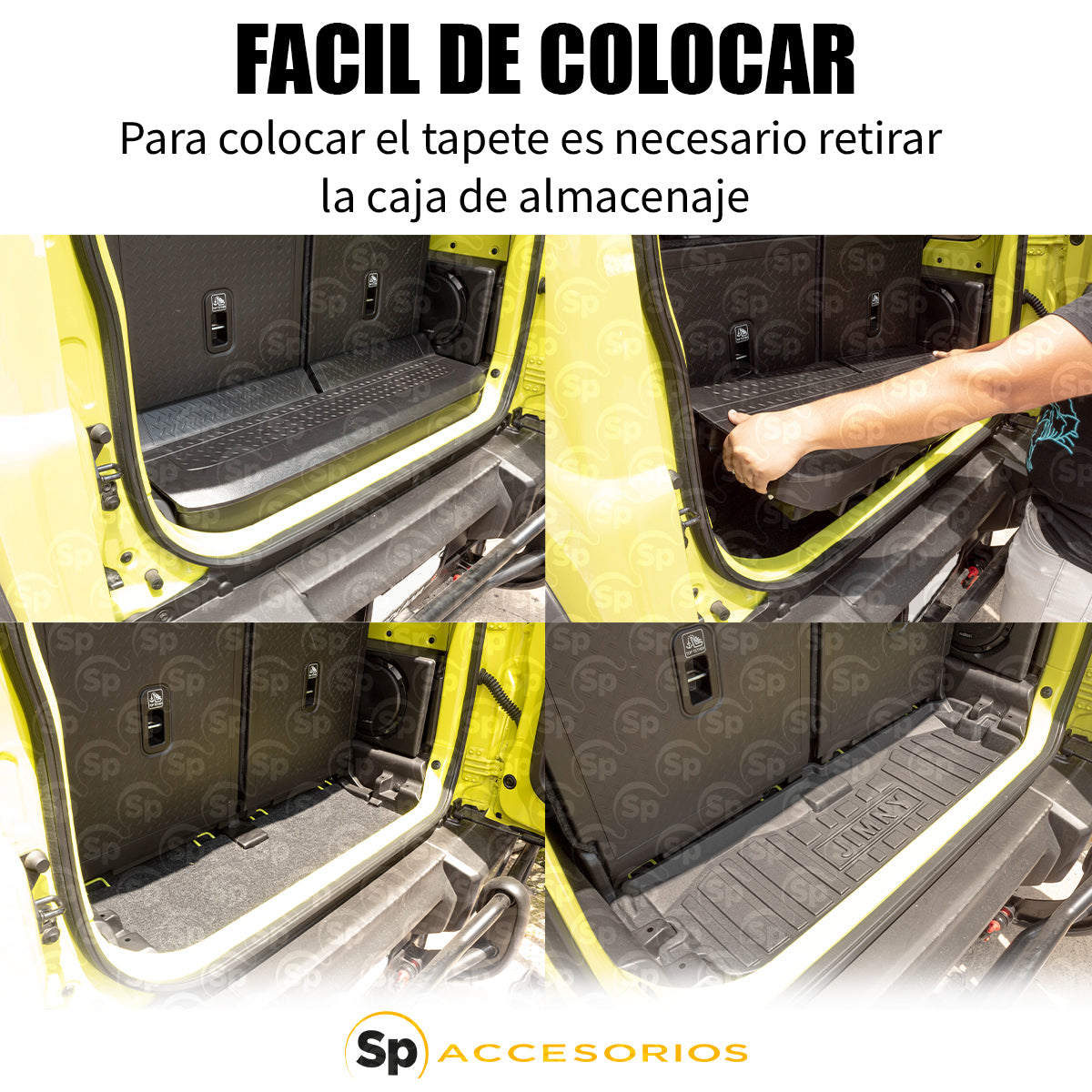 TAPETE DE CAJUELA USO RUDO TIPO CHAROLA PARA SUZUKI JIMNY 2020 - 2023