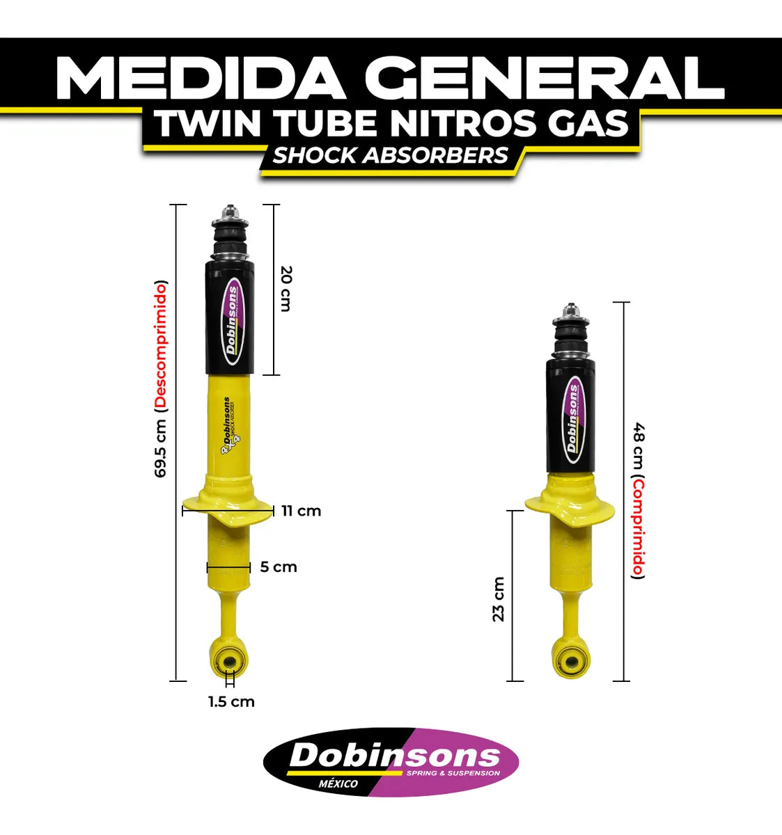Amortiguador Delantero Dobinsons Everest 15-18/ranger 11-18