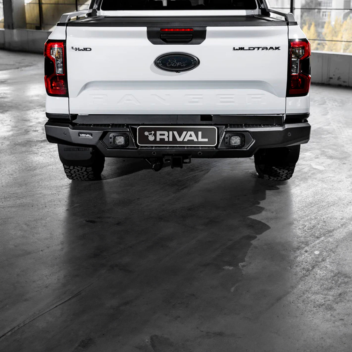 DEFENSA TRASERA RIVAL DE ALUMINIO FORD RANGER 2023+