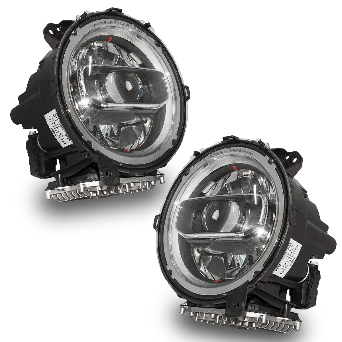 FAROS PRINCIPALES FULL LED OJOS DE ÁNGEL DRL PARA JEEP JL 2018 - 2024