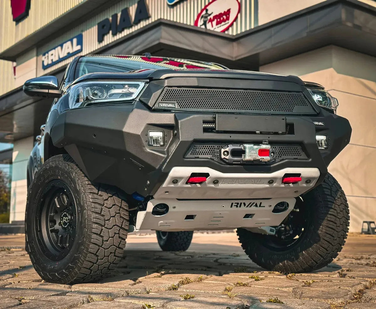 Bumper Delantero Sin Led Rival Para Toyota hilux 2021-25