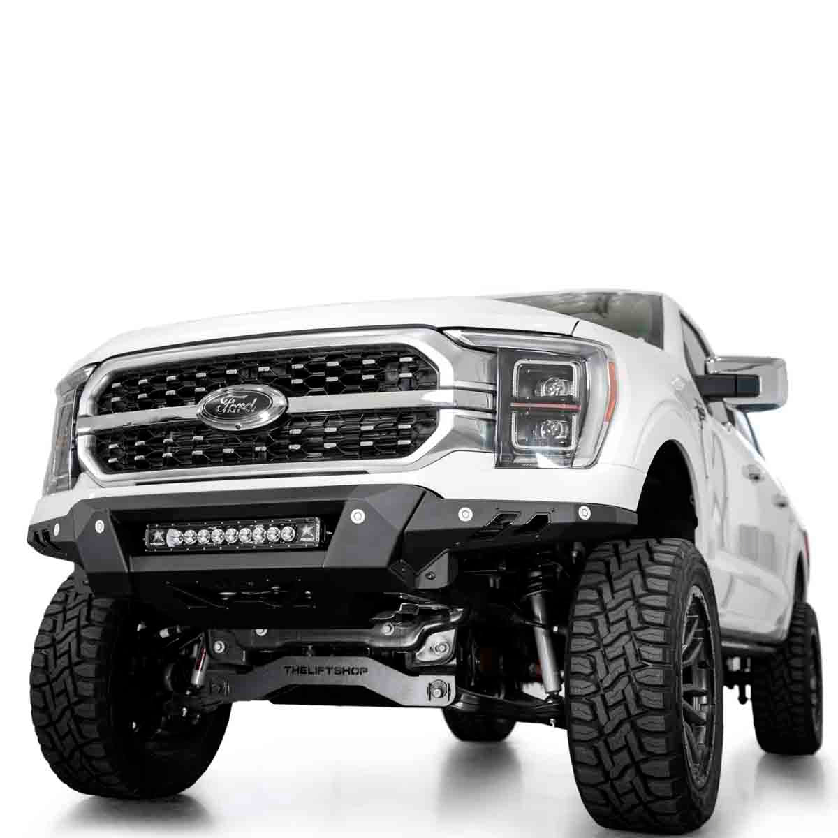 DEFENSA DELANTERA BLACK LABEL PARA FORD F-150 2021 - 2023