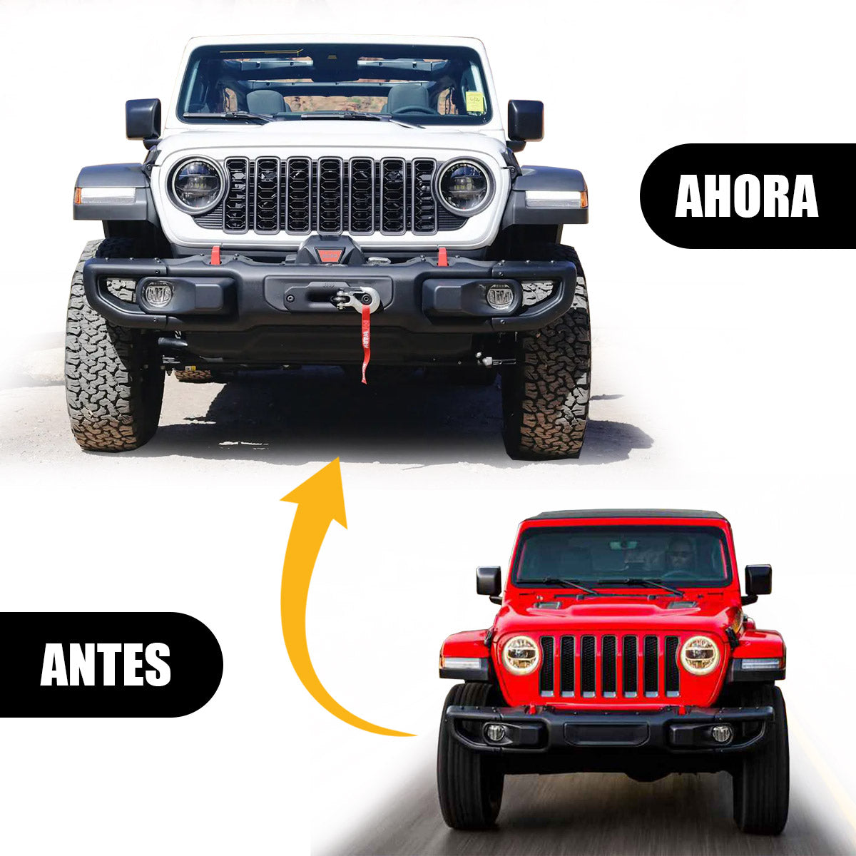 PARRILLA CONVERSIÓN PARA JEEP WRANGLER JL 2018 - 2023 A JEEP WRANGLER JL 2024