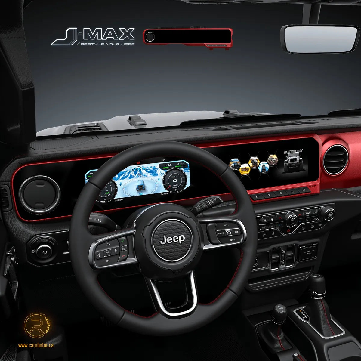 Dashboard Digital Cluster Carobotor Jeep Jl Gladiador