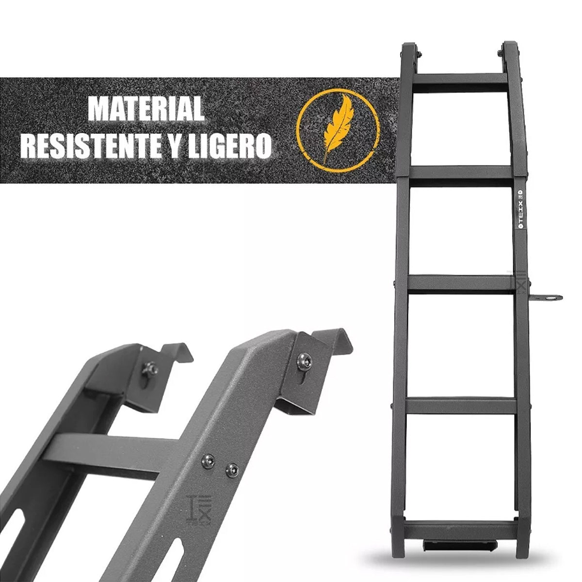 ESCALERA PUERTA TRASERA REFORZADA OFF ROAD 4X4 PARA SUZUKI JIMNY 2019 - 2023