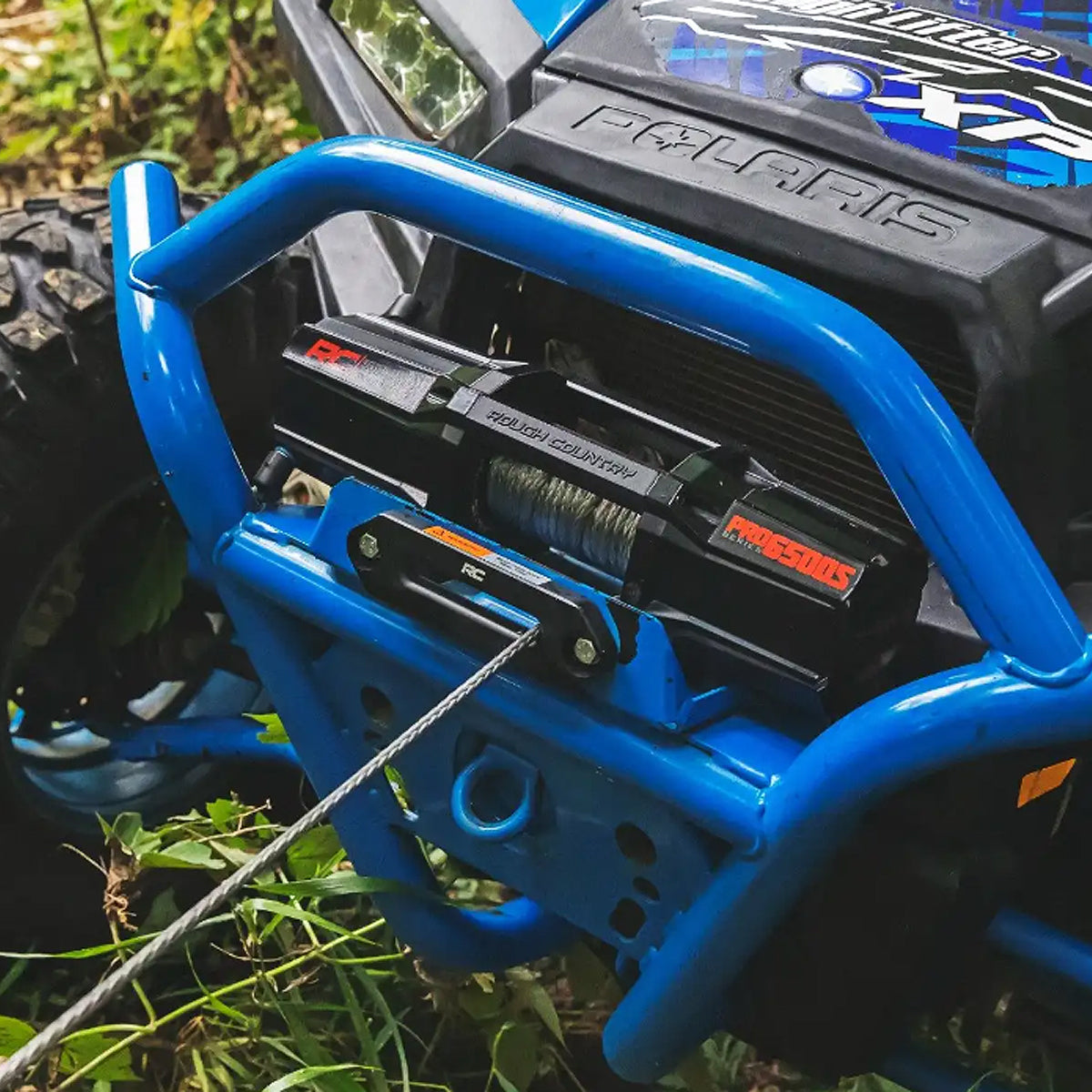 WINCH ROUGH COUNTRY 6500LB UTV CUERDA SINTÉTICA