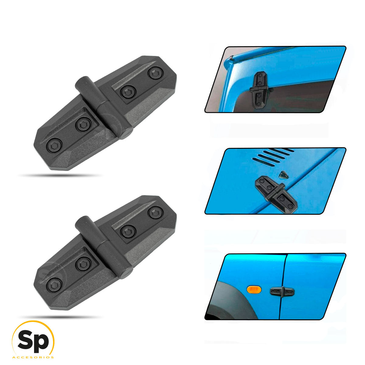 CUBIERTA DE BISAGRA PUERTA LATERAL PARA SUZUKI JIMNY 2019 - 2023